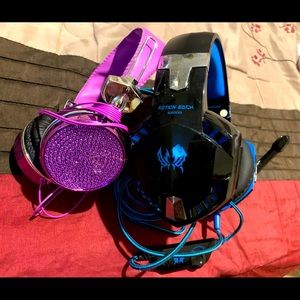 Two headphones